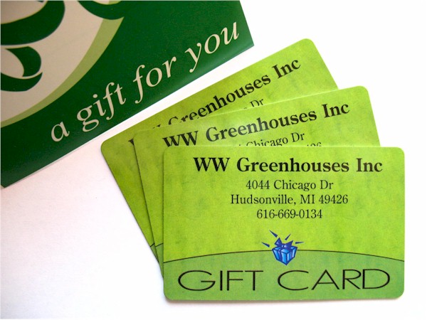 W.W. Greenhouses, Inc. :: Gift Cards!
